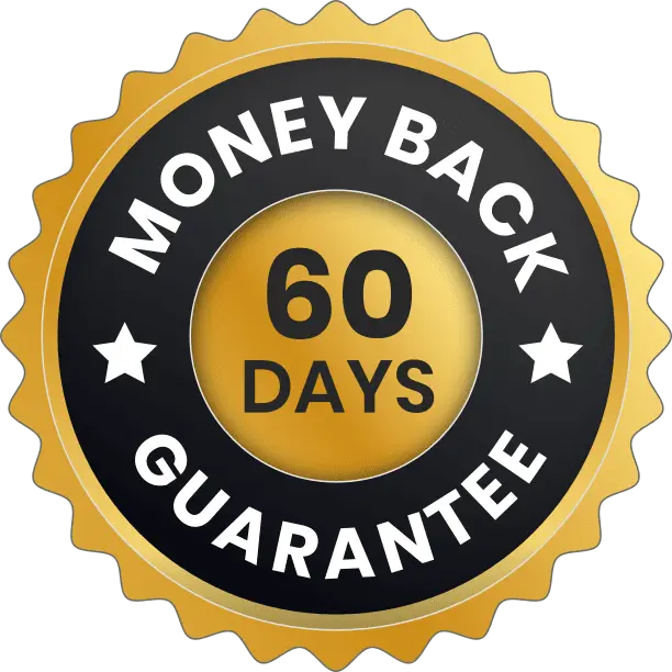 AlphaSteel 60 day money back guarantee refund badge